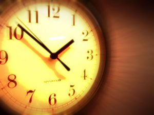 The clock was not our friend that day.