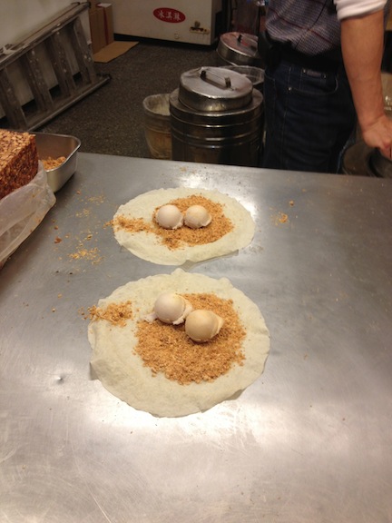 Taiwan ice cream peanut burrito!