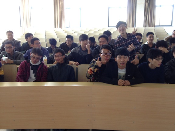 There are only 2-5 boys in each class (out of 30) so one week I did a boys only class. It was the first time that all the senior boys were together in one class. 