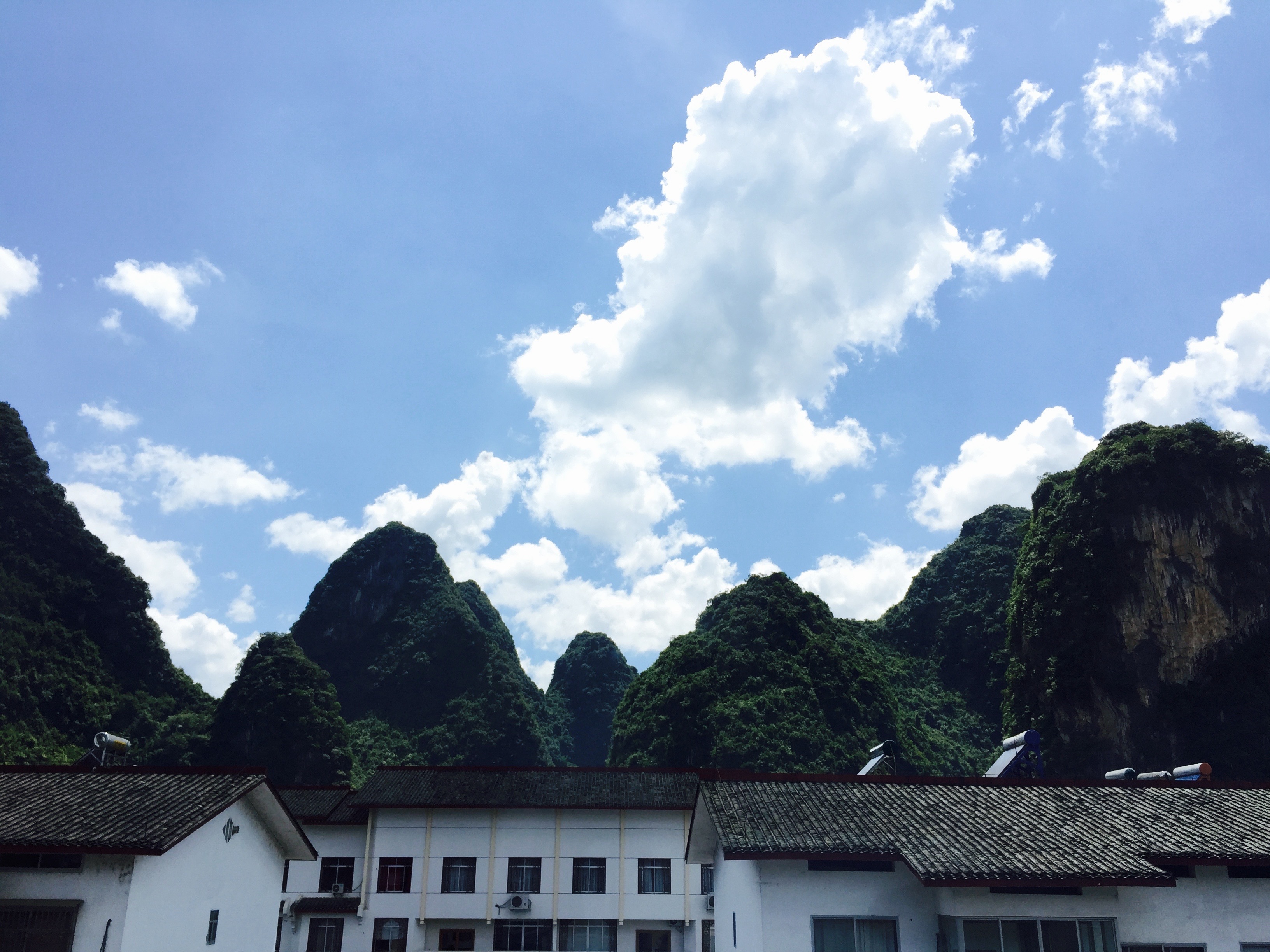 This was the view from my hostel room. I loved waking up tp these mountains and some rainy mornings they were covered by a wispy, thin clouds that twisted and curled around them like a traditional Chinese painting. 